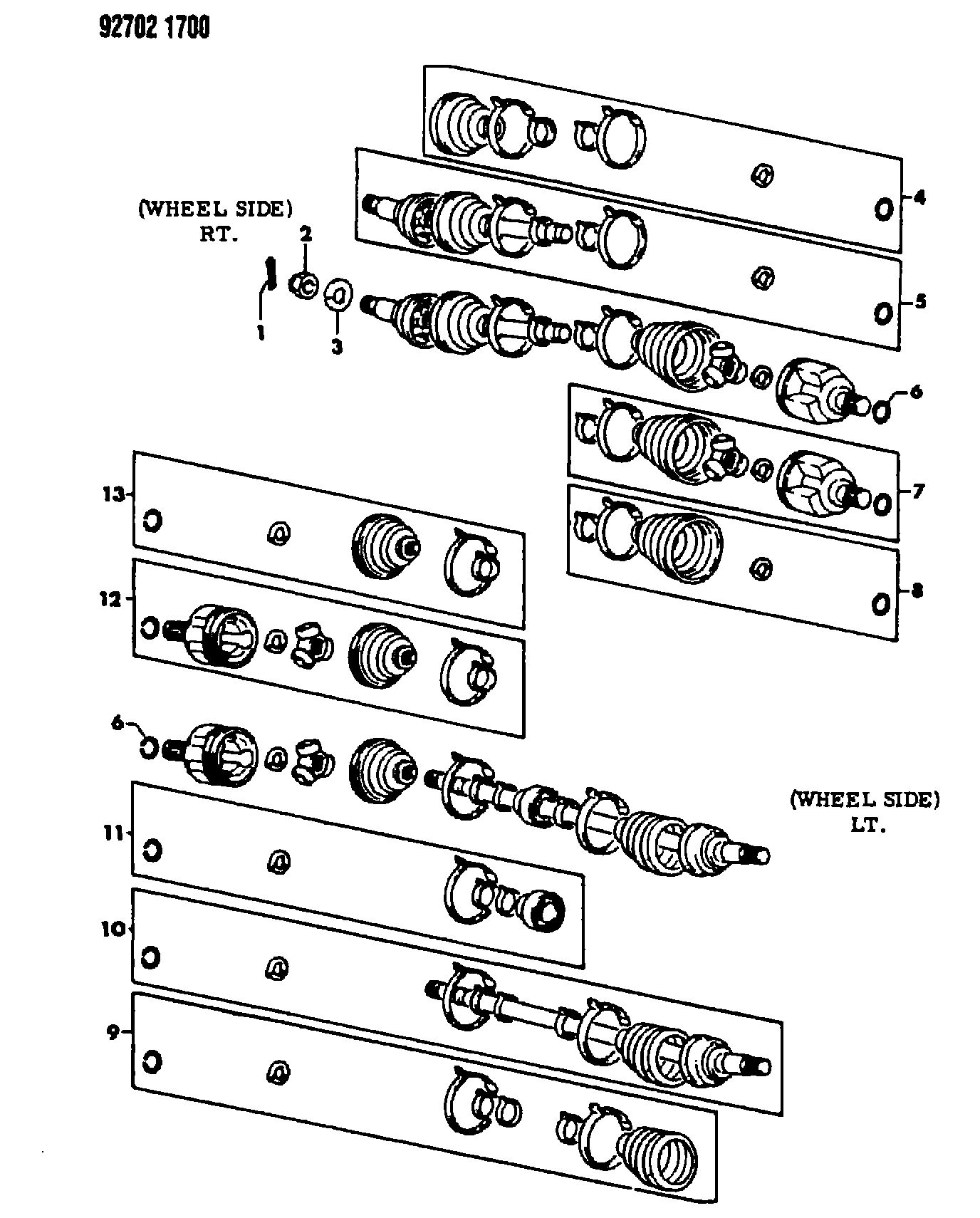 Mitsubishi MB29 7339 - Bälgar, drivaxel xdelar.se