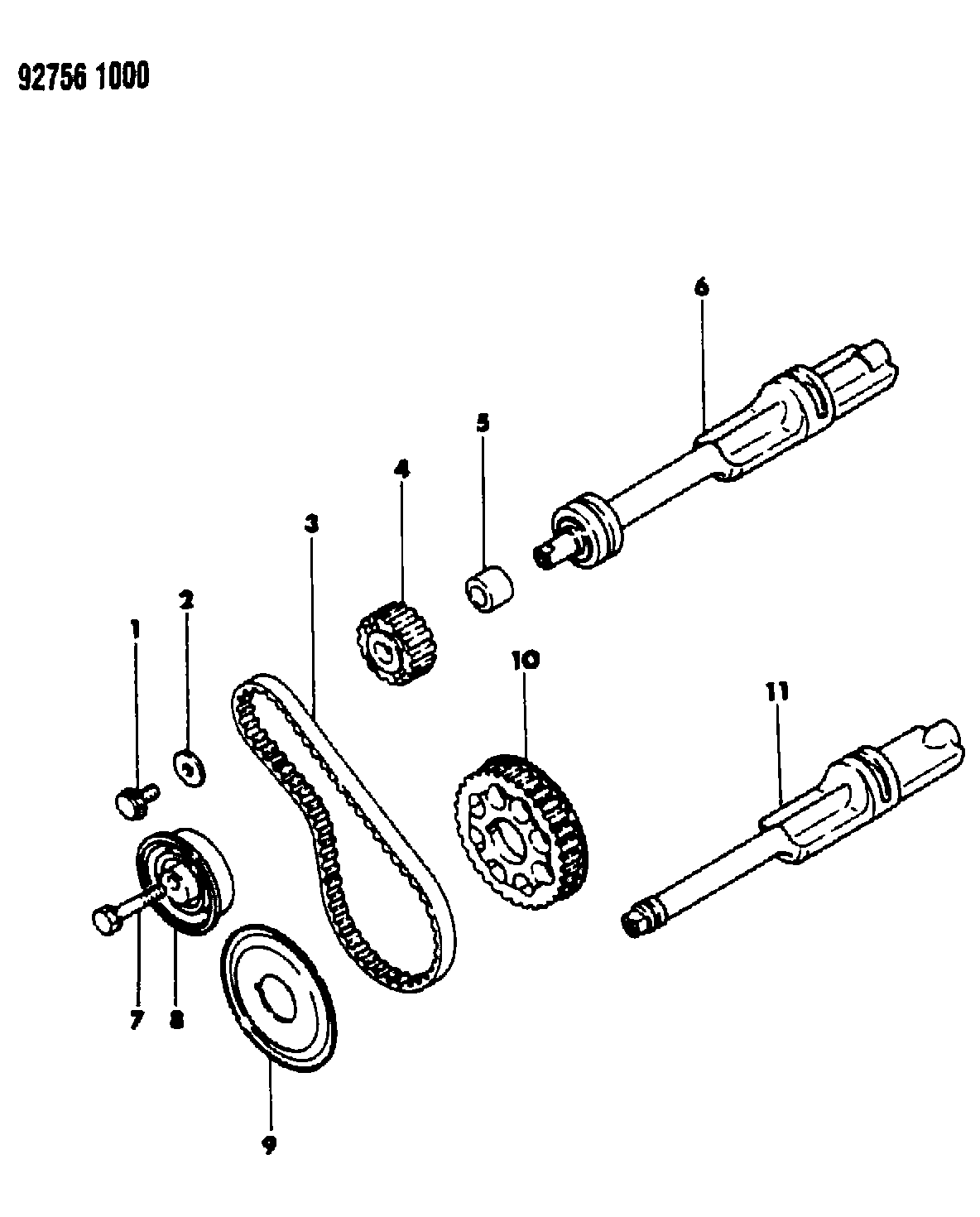 Mitsubishi MD04 0754 - Spännrulle, tandrem xdelar.se