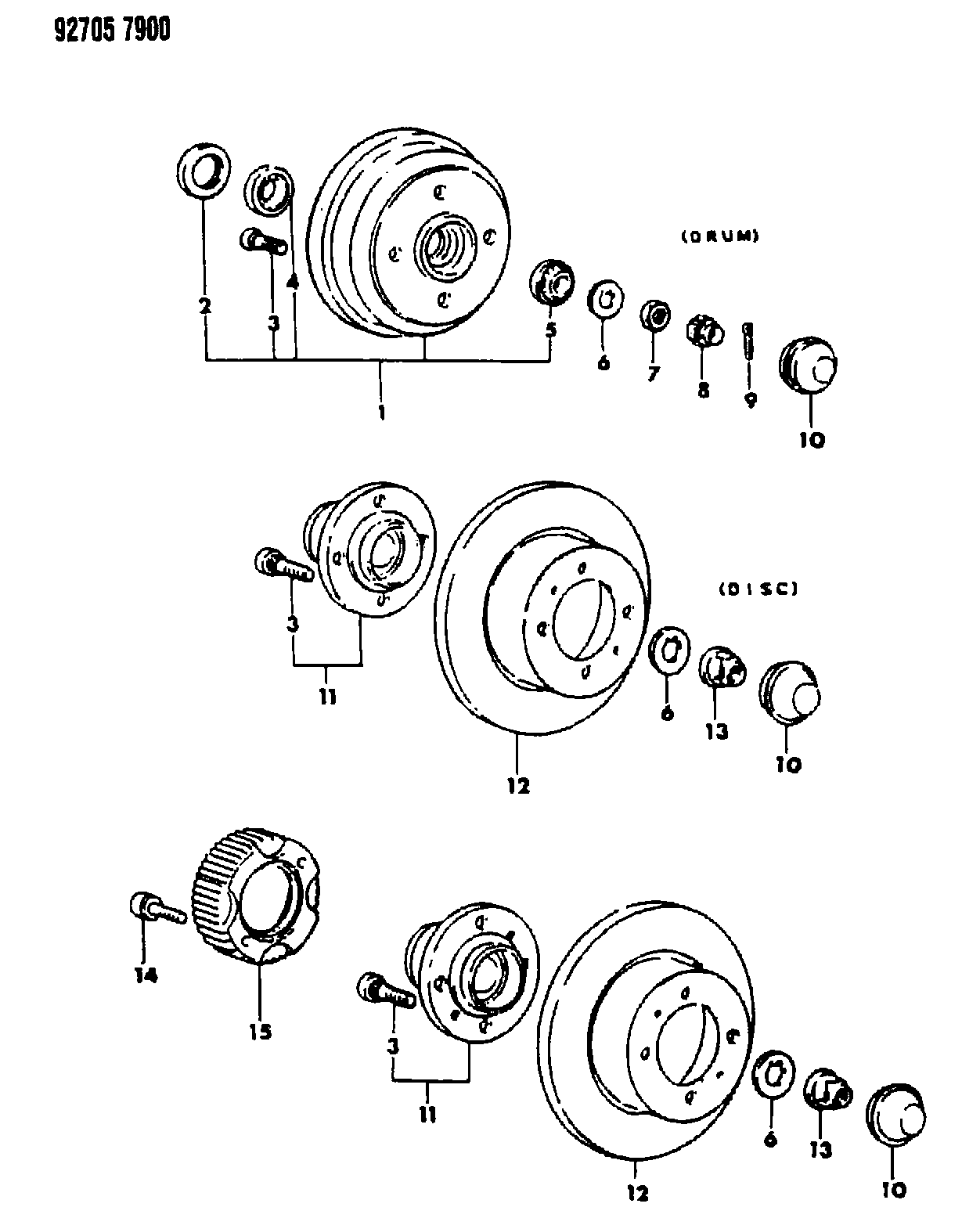 Mitsubishi MA12 5844 - Hjullagerssats xdelar.se