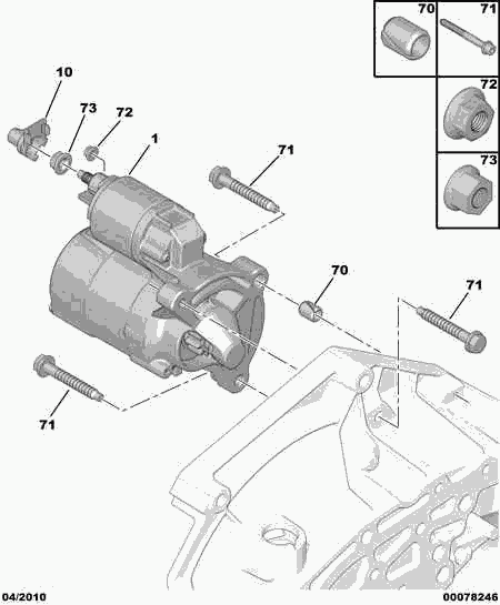 PEUGEOT 5802.M9 - Startmotor xdelar.se