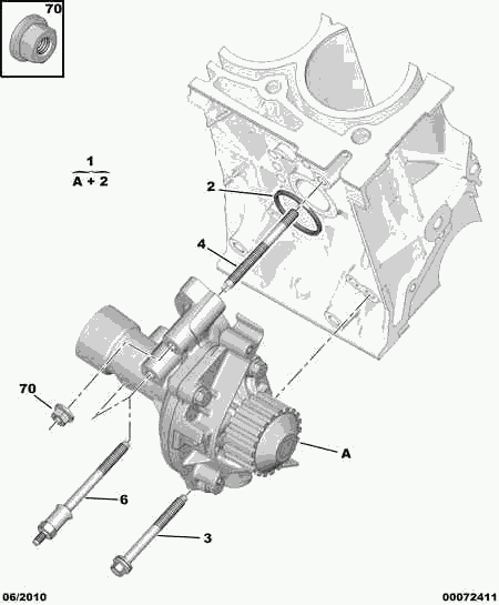 PEUGEOT 1201.K1 - Vattenpump xdelar.se