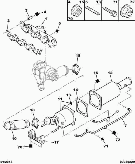 CITROËN 1731 L6 - Sot / partikelfilter, avgassystem xdelar.se