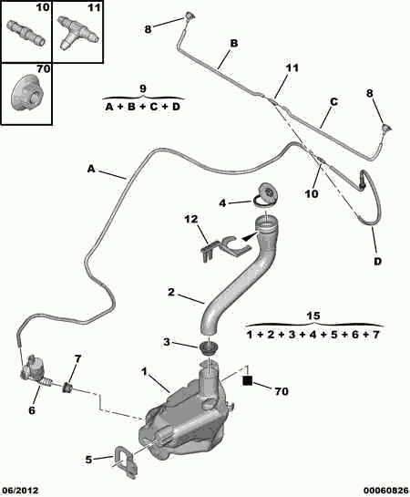 PEUGEOT 6434.92 - Spolvätskepump, fönster xdelar.se