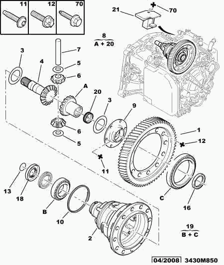 CITROËN/PEUGEOT 3121 42 - Oljetätningsring, differential xdelar.se