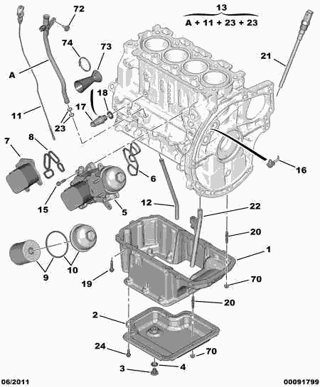 PEUGEOT 1109 AY - Oljefilter xdelar.se