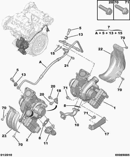 CITROËN/PEUGEOT 0380.25 - OIL RETURN TUBE SEAL xdelar.se