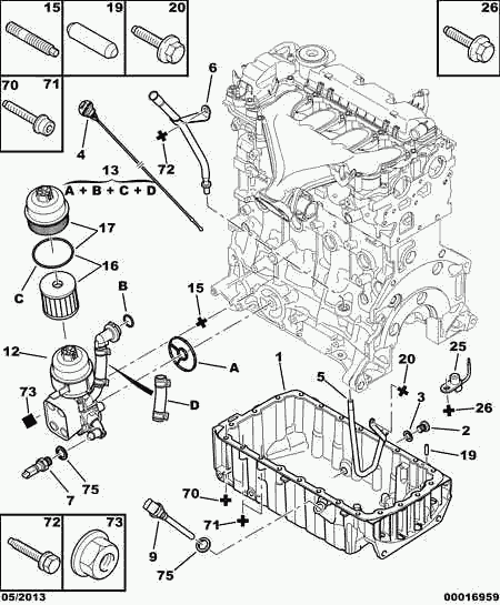 CITROËN 1103 T3 - Oljekylare, motor xdelar.se