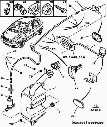 PEUGEOT 6434.75 - Spolvätskepump, fönster xdelar.se