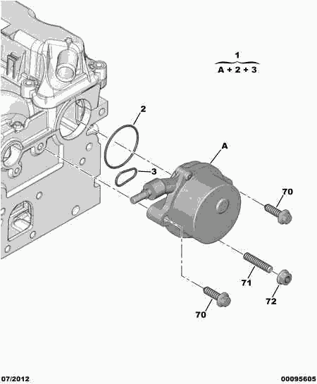 CITROËN 4556.16 - Packning, vakuumpump xdelar.se