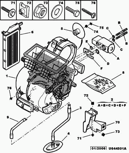 PEUGEOT 6461.G5 - Expansionsventil, klimatanläggning xdelar.se