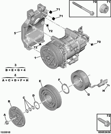 FIAT 6453 QG - Kompressor, klimatanläggning xdelar.se