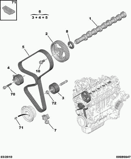 PEUGEOT 0816.L1 - Kuggrem xdelar.se