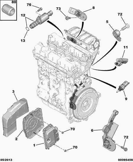 Lancia 96 367 771 80 - Sensor, kylmedietemperatur xdelar.se