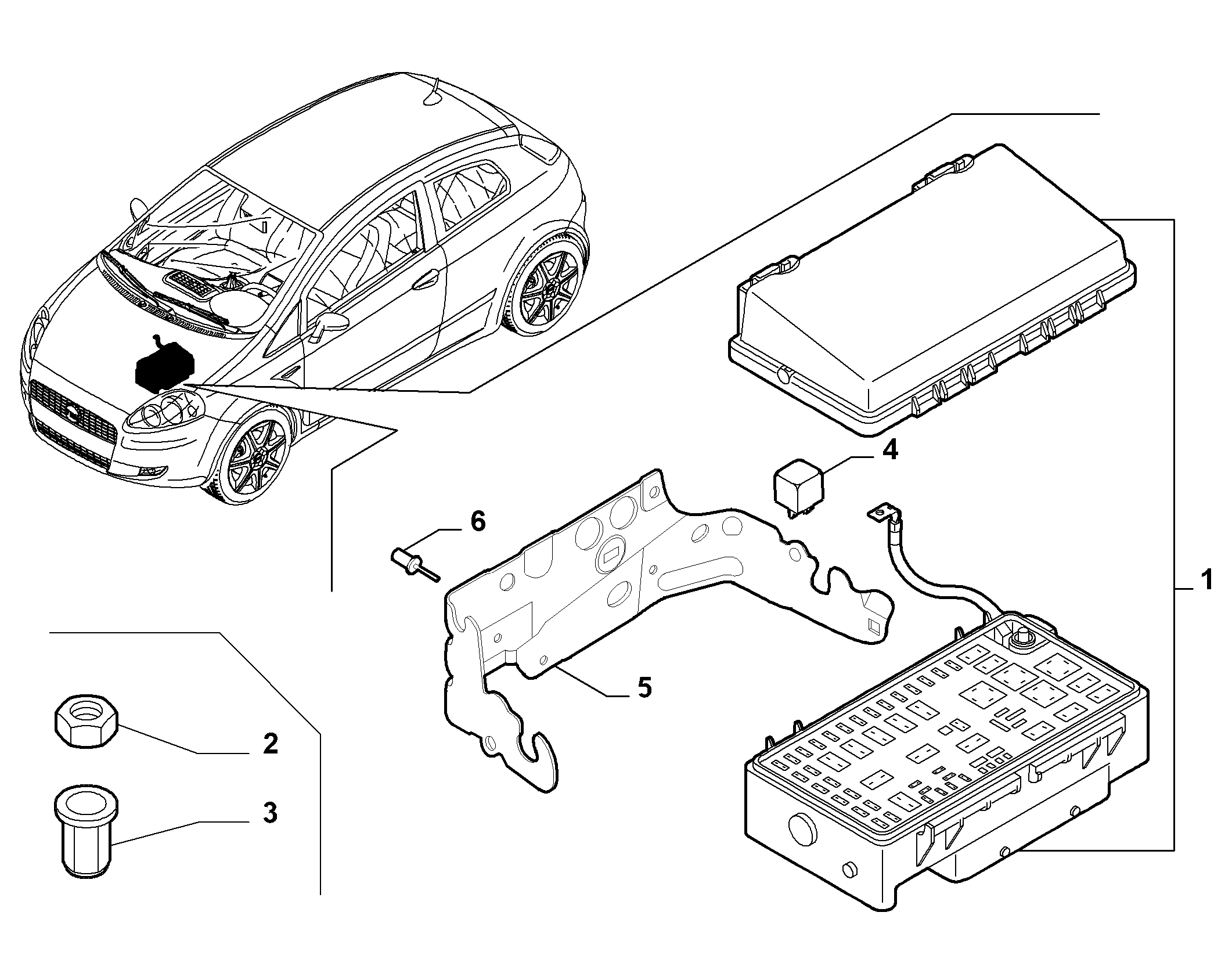 FIAT 51769616 - Relä, huvudström xdelar.se