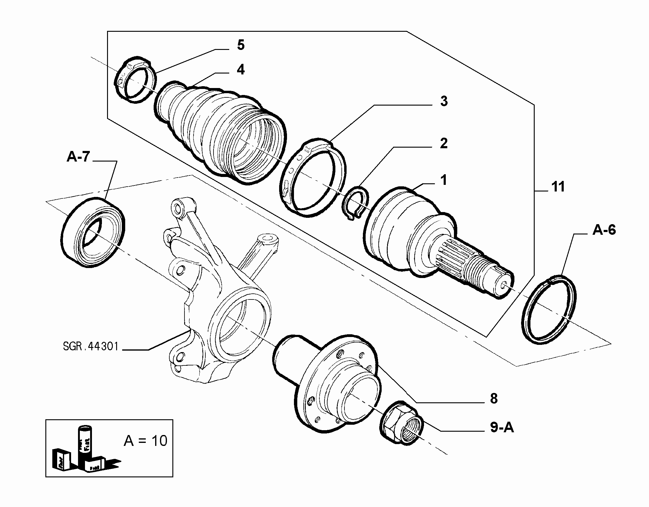 FIAT 7759428 - Hjullagerssats xdelar.se