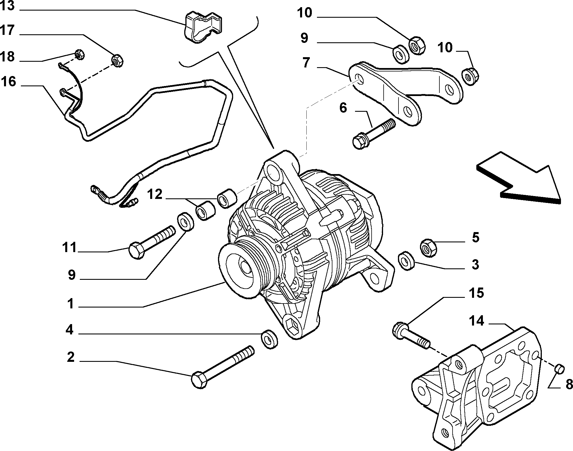 FIAT 7 641 974 - Flerspårsrem xdelar.se