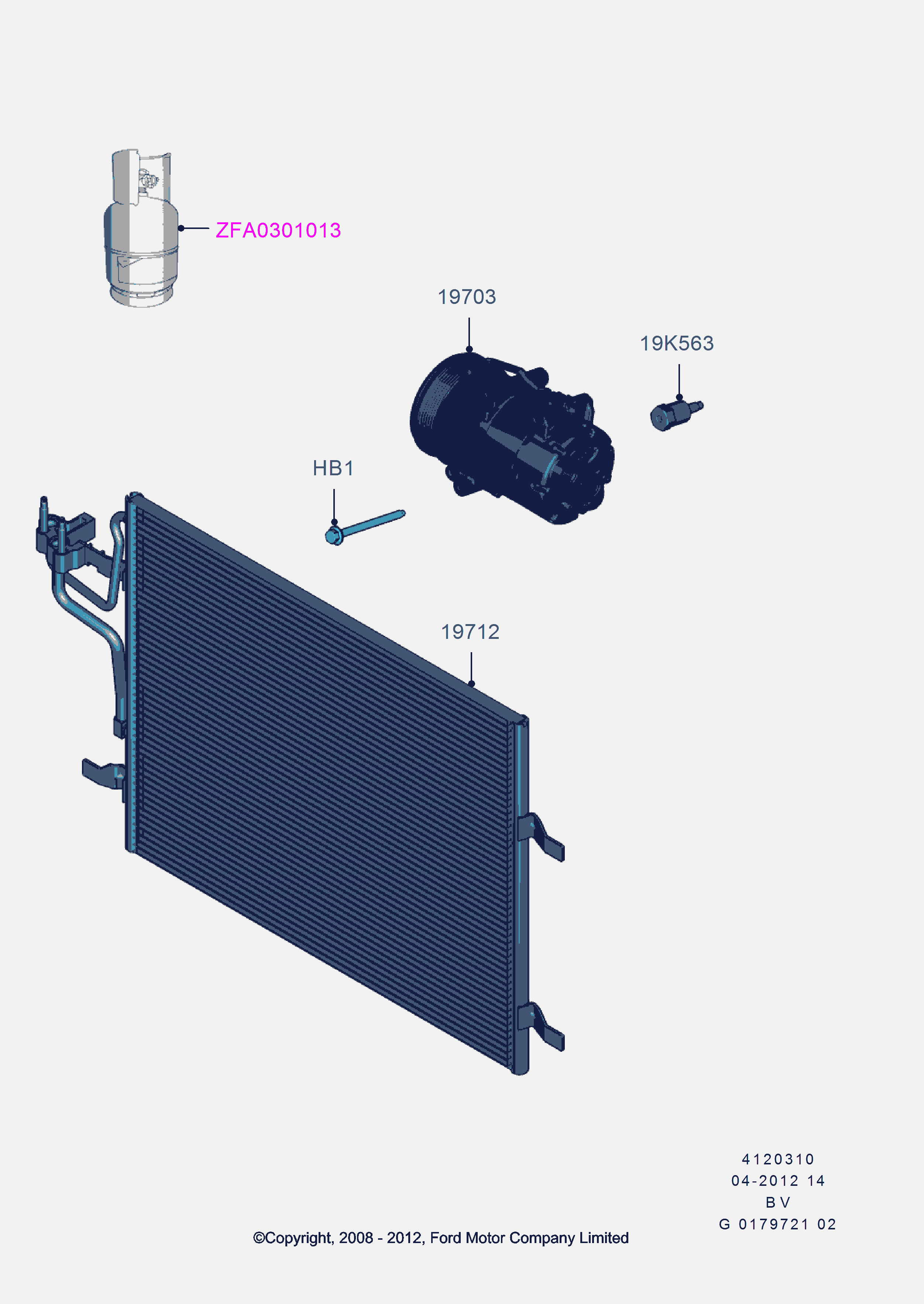 FORD 1 796 856 - Kompressor, klimatanläggning xdelar.se