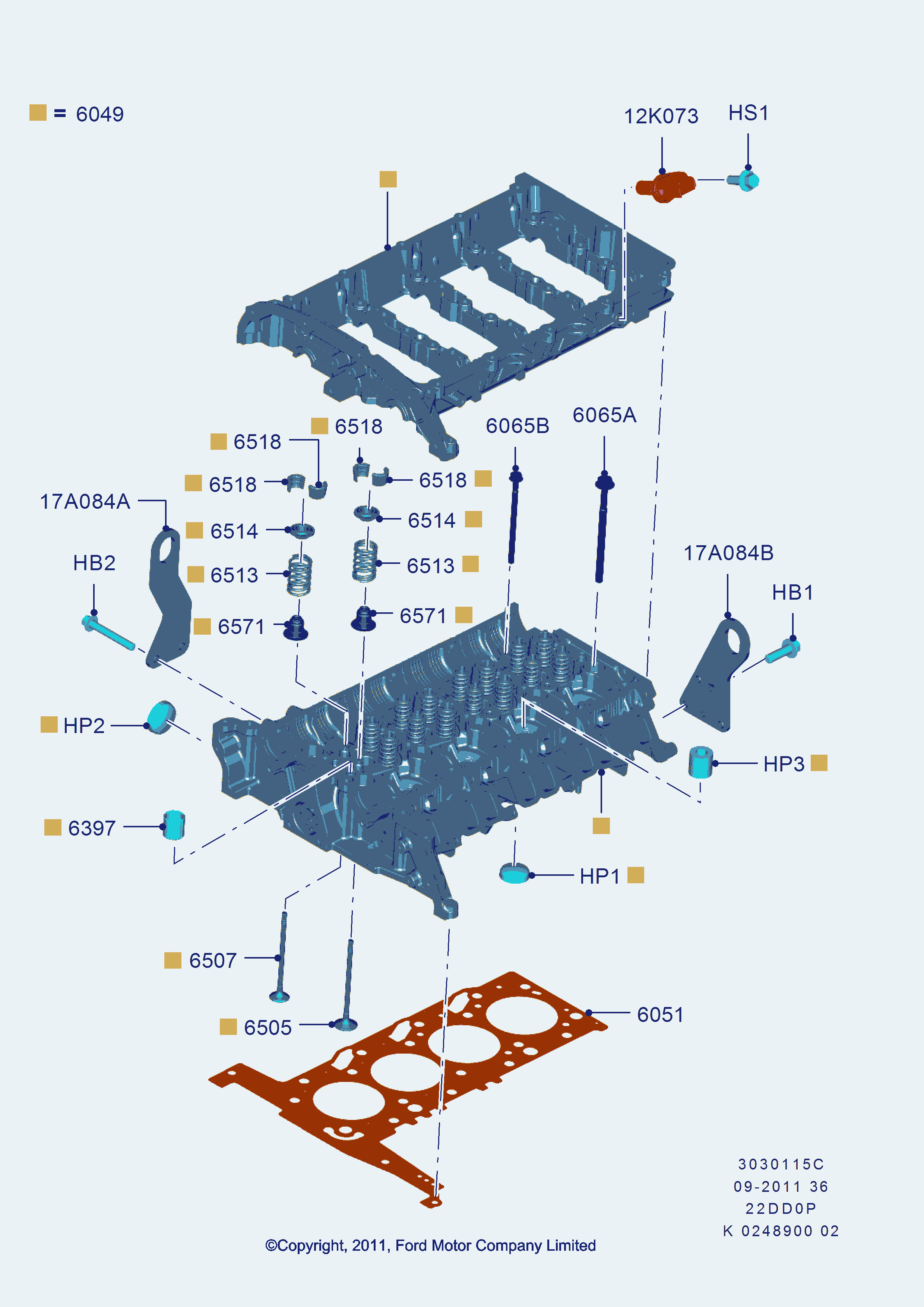 FORD 1640986 - Spännrulle, tandrem xdelar.se