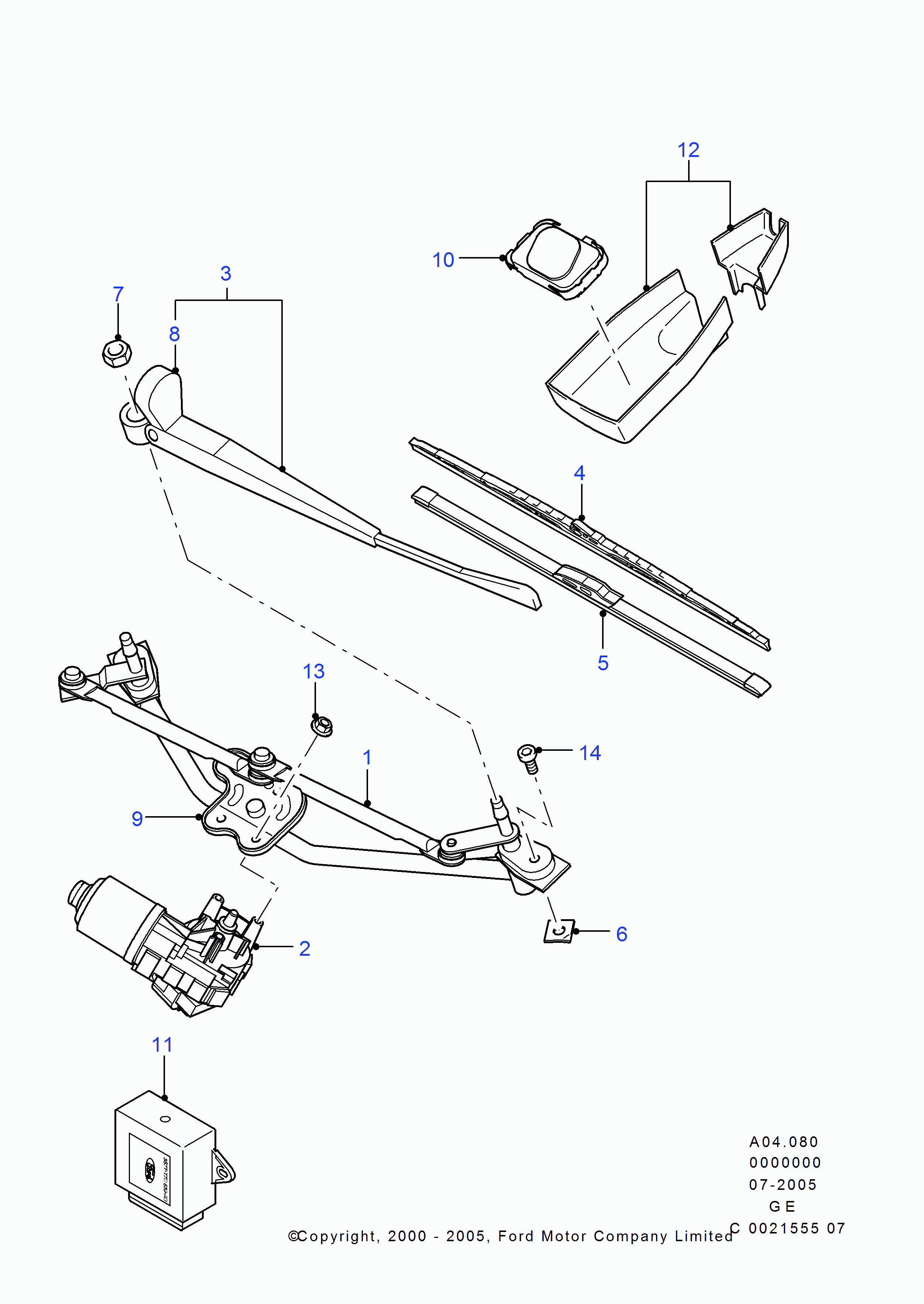 FORD 1 545 441 - Torkarblad xdelar.se