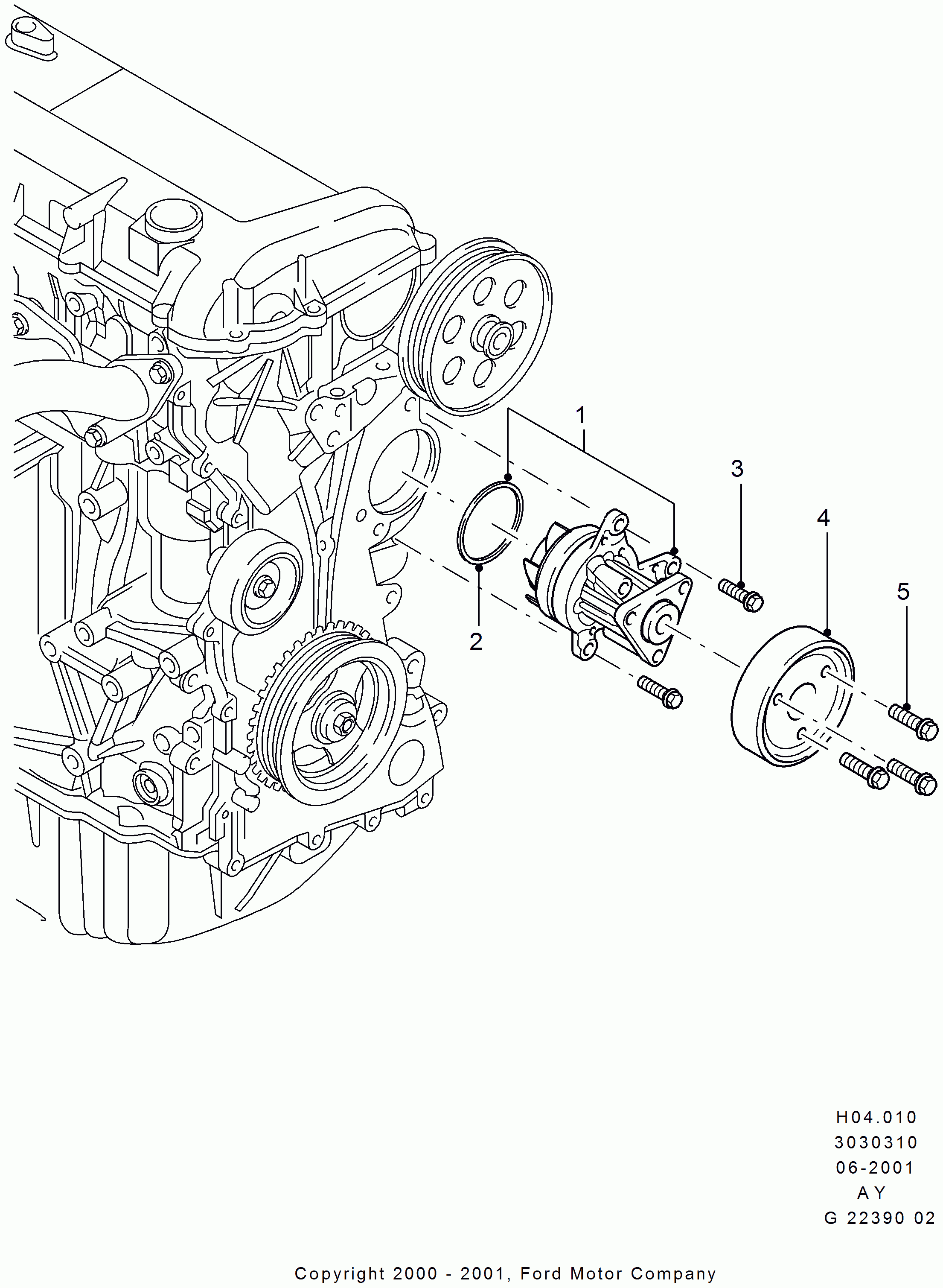 FORD 5 264 597 - Vattenpump xdelar.se