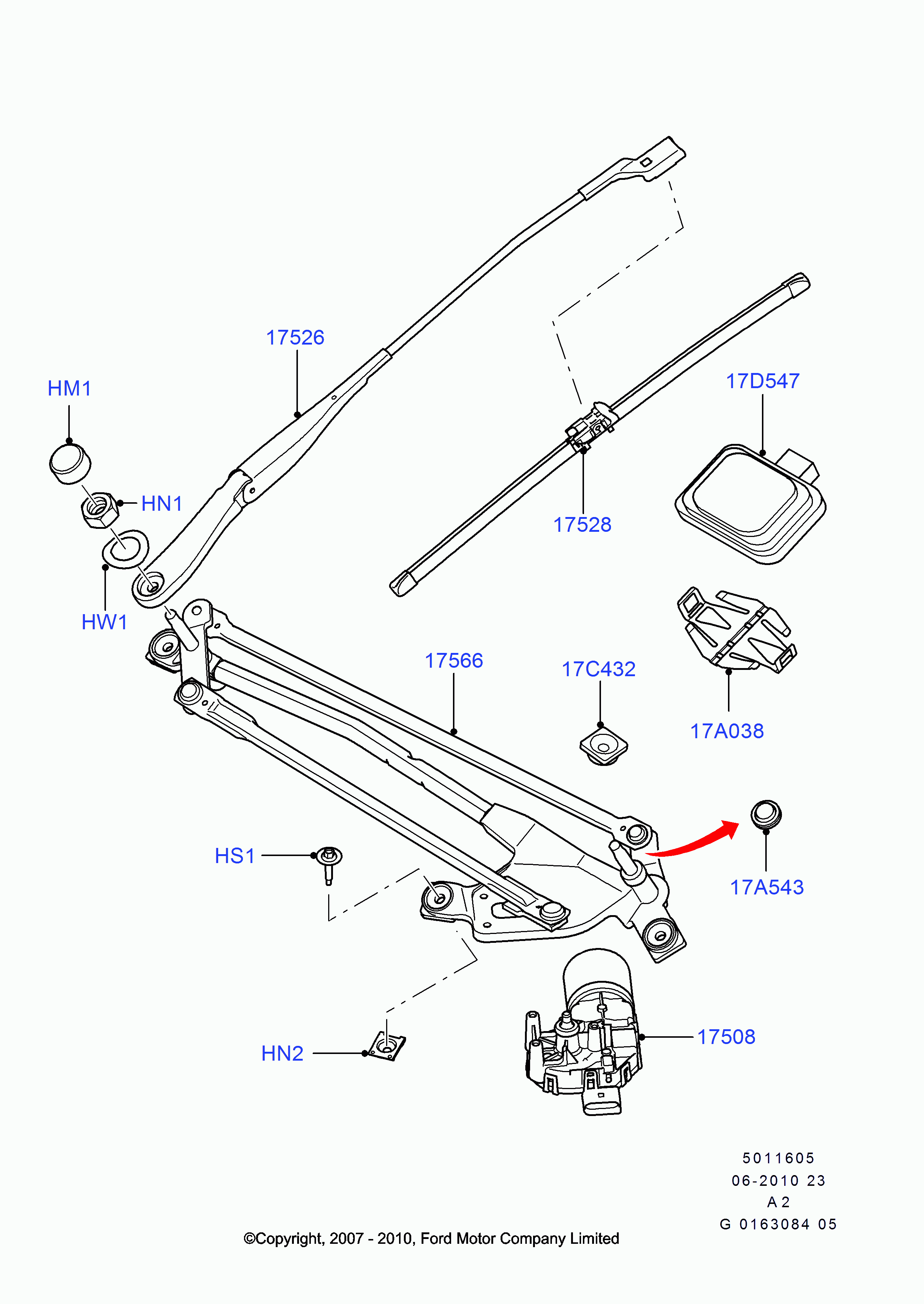 FORD 1537084 - Torkarblad xdelar.se