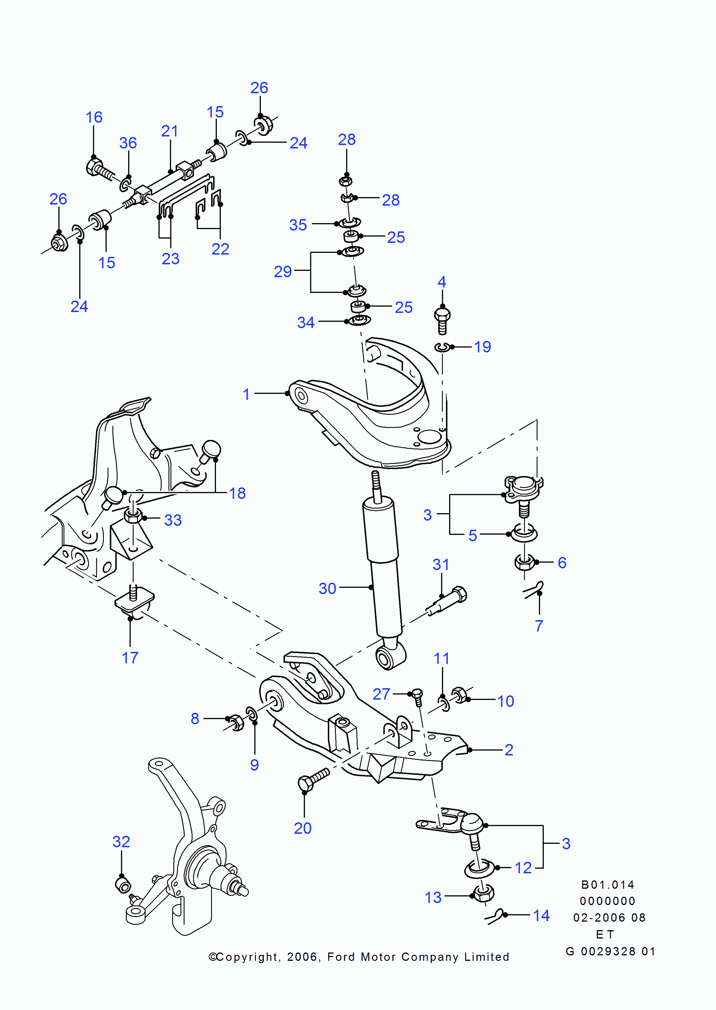 FORD 3 252 478 - Länk, krängningshämmare xdelar.se