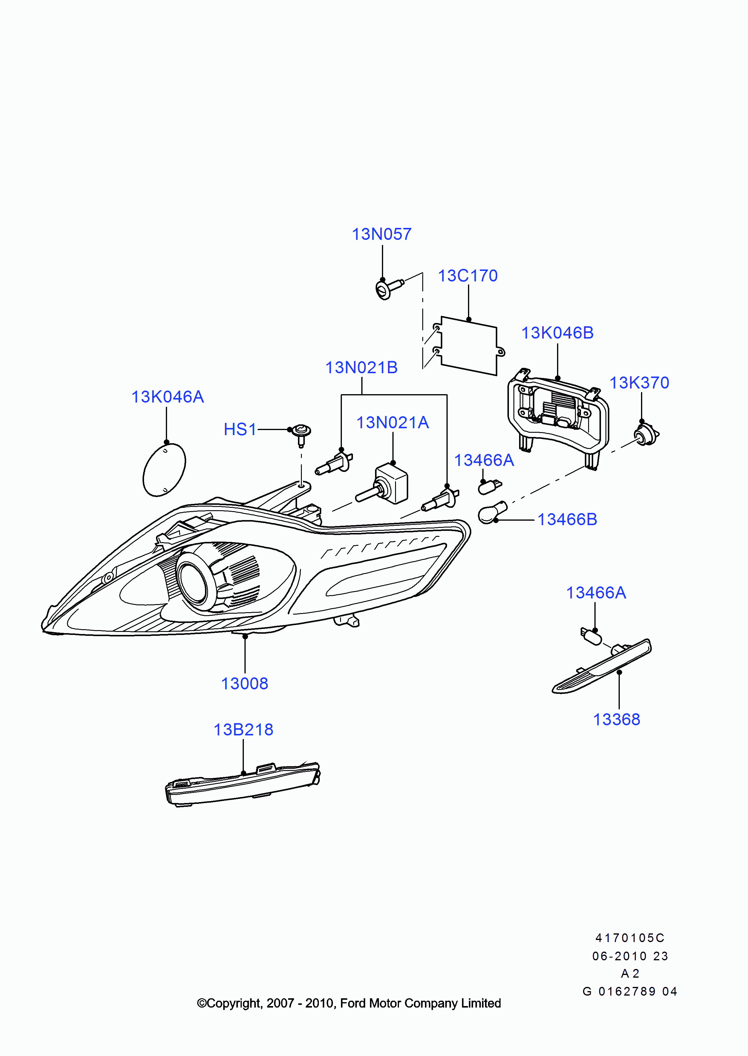 FORD 4 599 268 - Glödlampa, fjärrstrålkastare xdelar.se