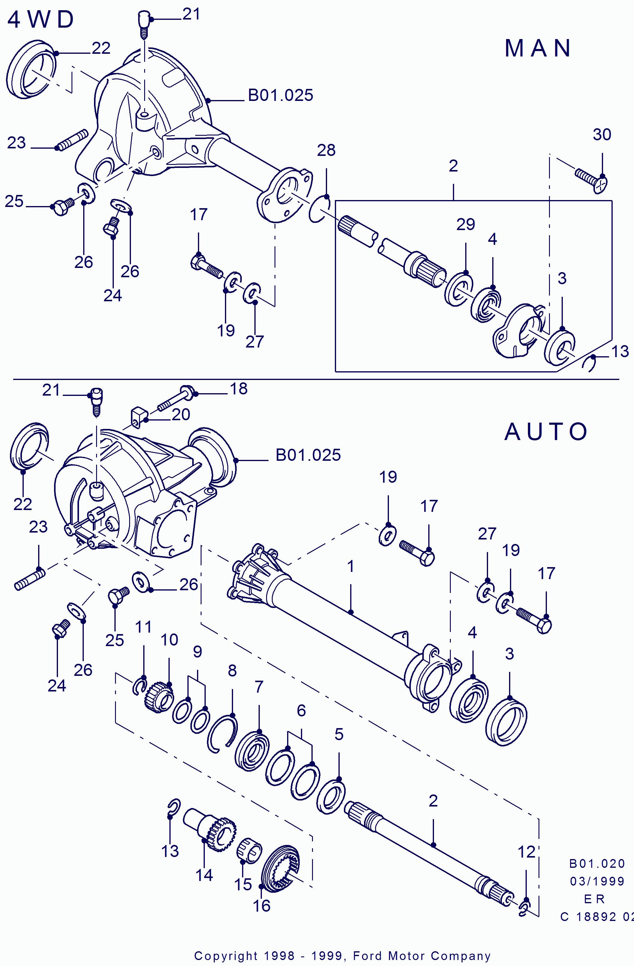 FORD 3415613 - Hjullagerssats xdelar.se