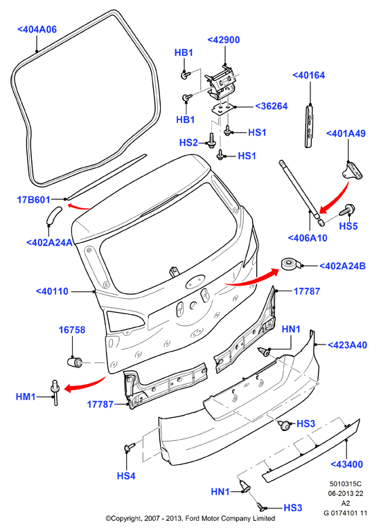 FORD 1730767 - O-ring, instrutning xdelar.se