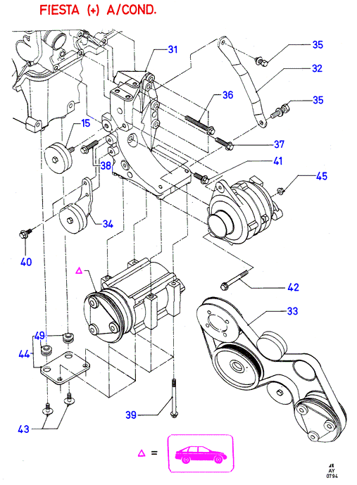 FORD 6168158 - Flerspårsrem xdelar.se