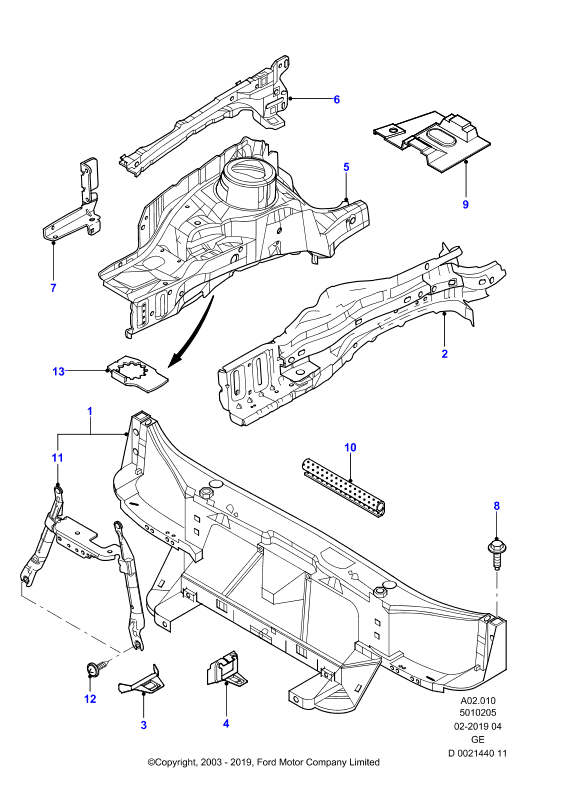 FORD 1117453 - Packbox, vevaxel xdelar.se