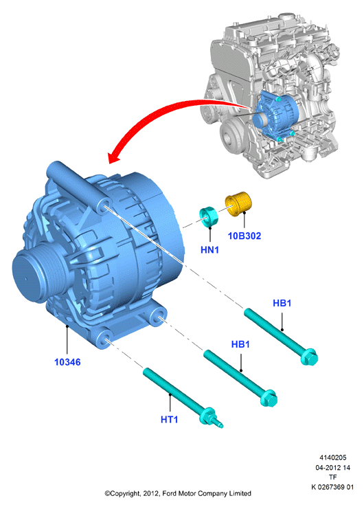 FORD 1 874 992 - Generator xdelar.se