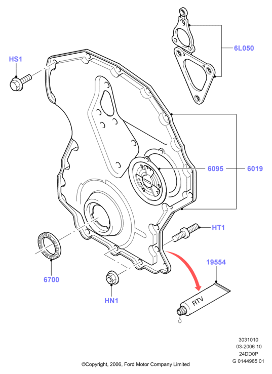 FORD 1 110 470 - Packning, kamaxelhus xdelar.se