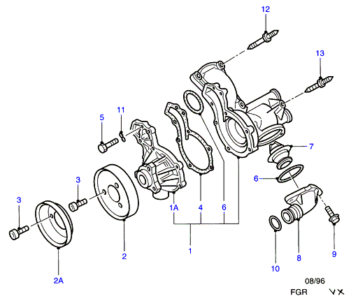 FORD 1 566 240 - Vattenpump xdelar.se