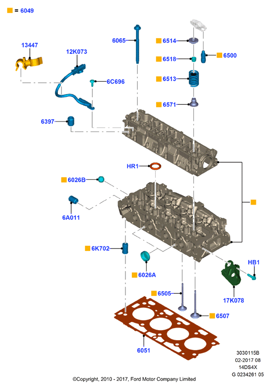 FORD 1487788 - Vevtapp / vetilllyftare xdelar.se