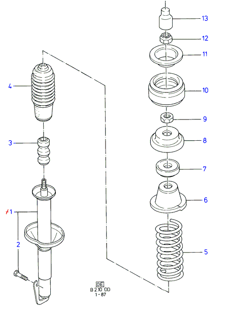 FORD 1627580 - Dammskyddsats, stötdämpare xdelar.se