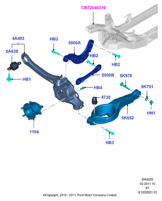 FORD 1752736 - Länkarm, hjulupphängning xdelar.se