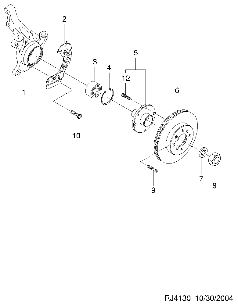 DAEWOO 94535982 - Hjullagerssats xdelar.se