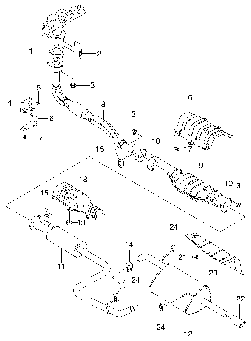 DAEWOO 96350173 - Röranslutning, avgassystem xdelar.se