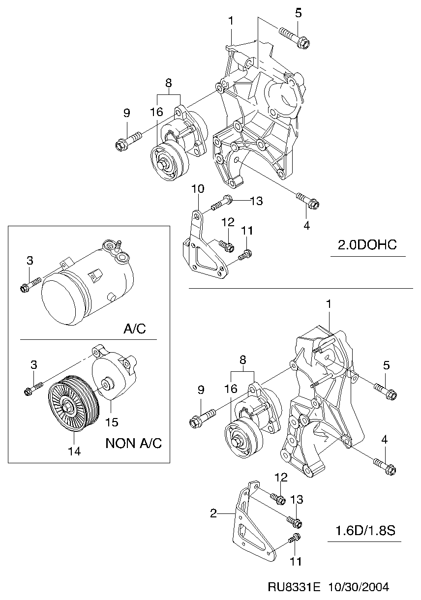 DAEWOO 25190645 - Remsträckare, flerspårsrem xdelar.se