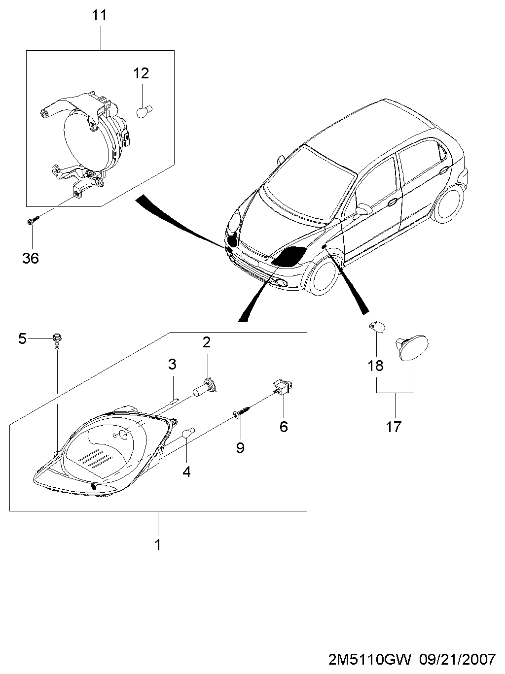 DAEWOO 94535545 - Glödlampa, instrumentbelysning xdelar.se