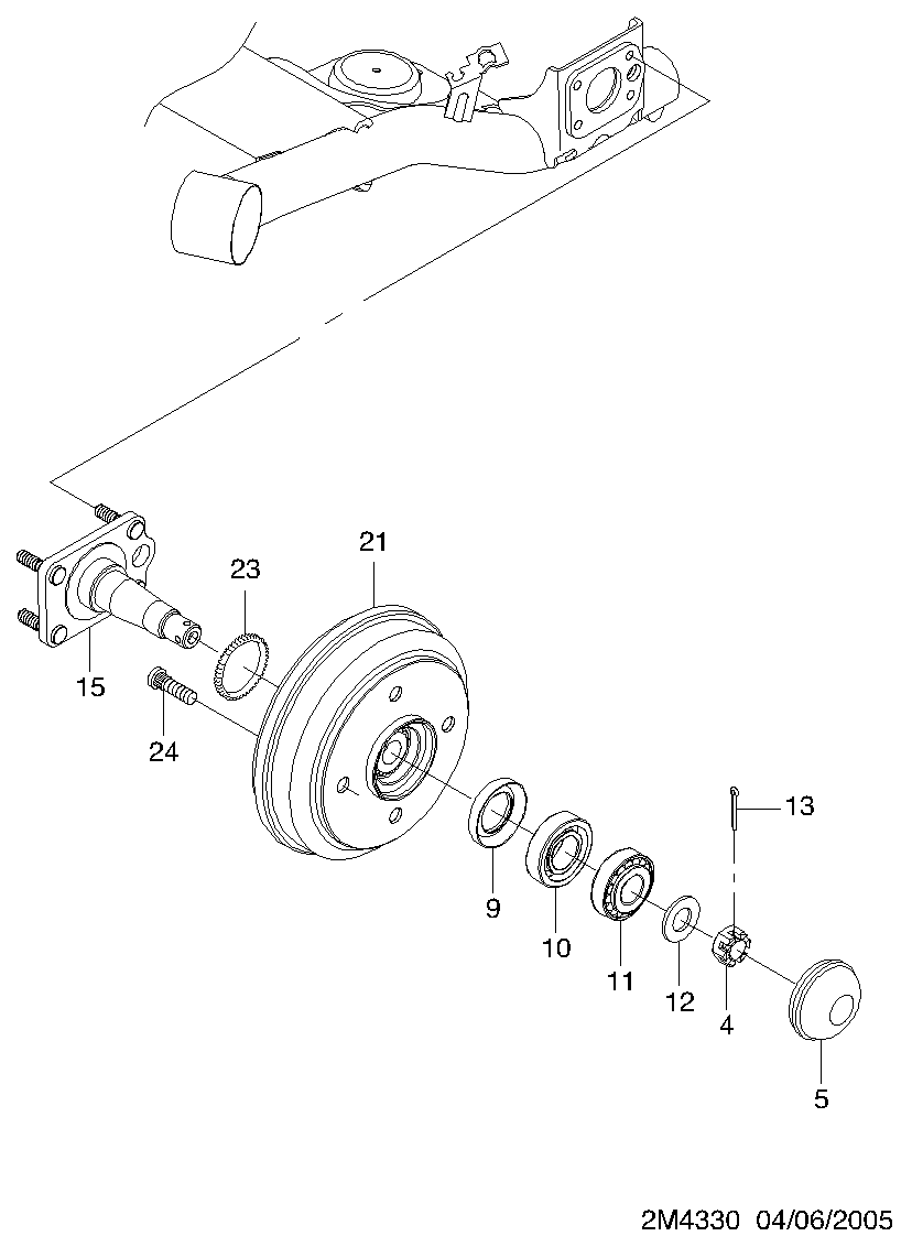 DAEWOO 96316635 - Hjullagerssats xdelar.se