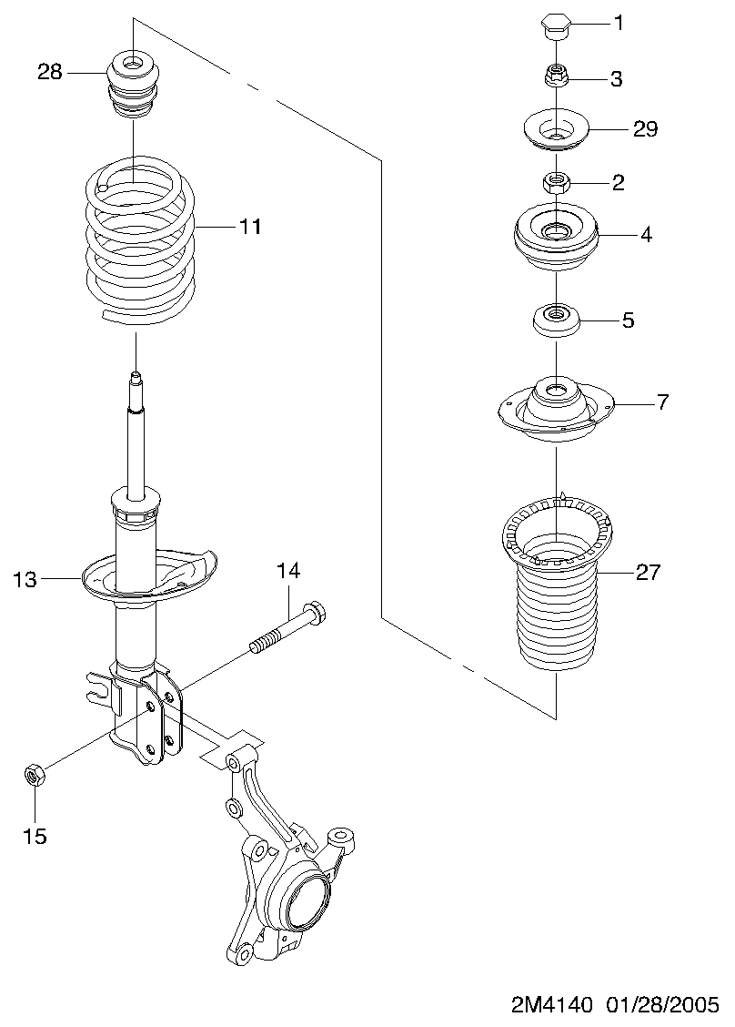 Pontiac 96535010 - Rullager, fjäderbenslager xdelar.se