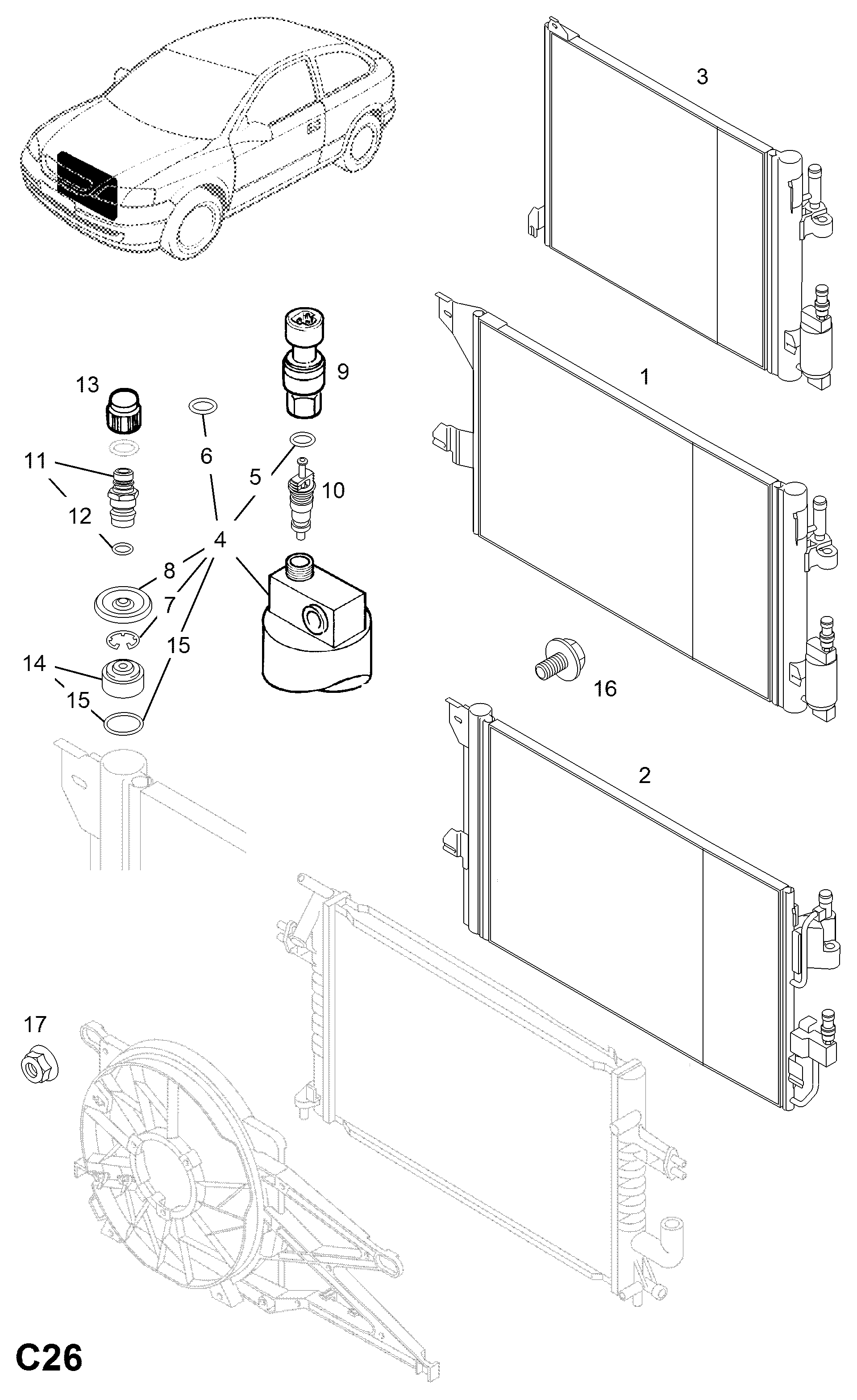 Opel 2064884 - Mutter avgasgrenrör xdelar.se