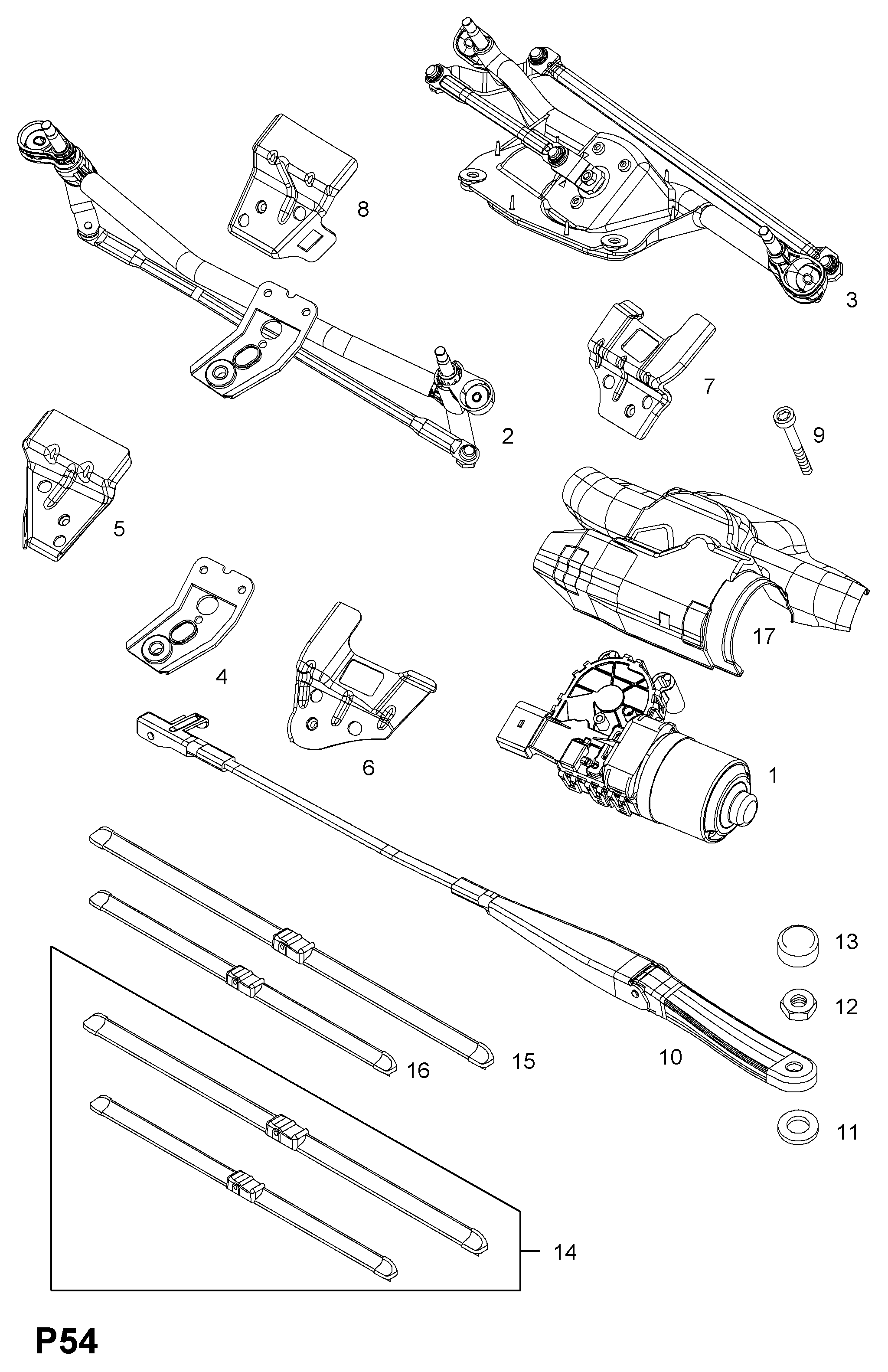 Opel 62 72 302 - Torkarblad xdelar.se