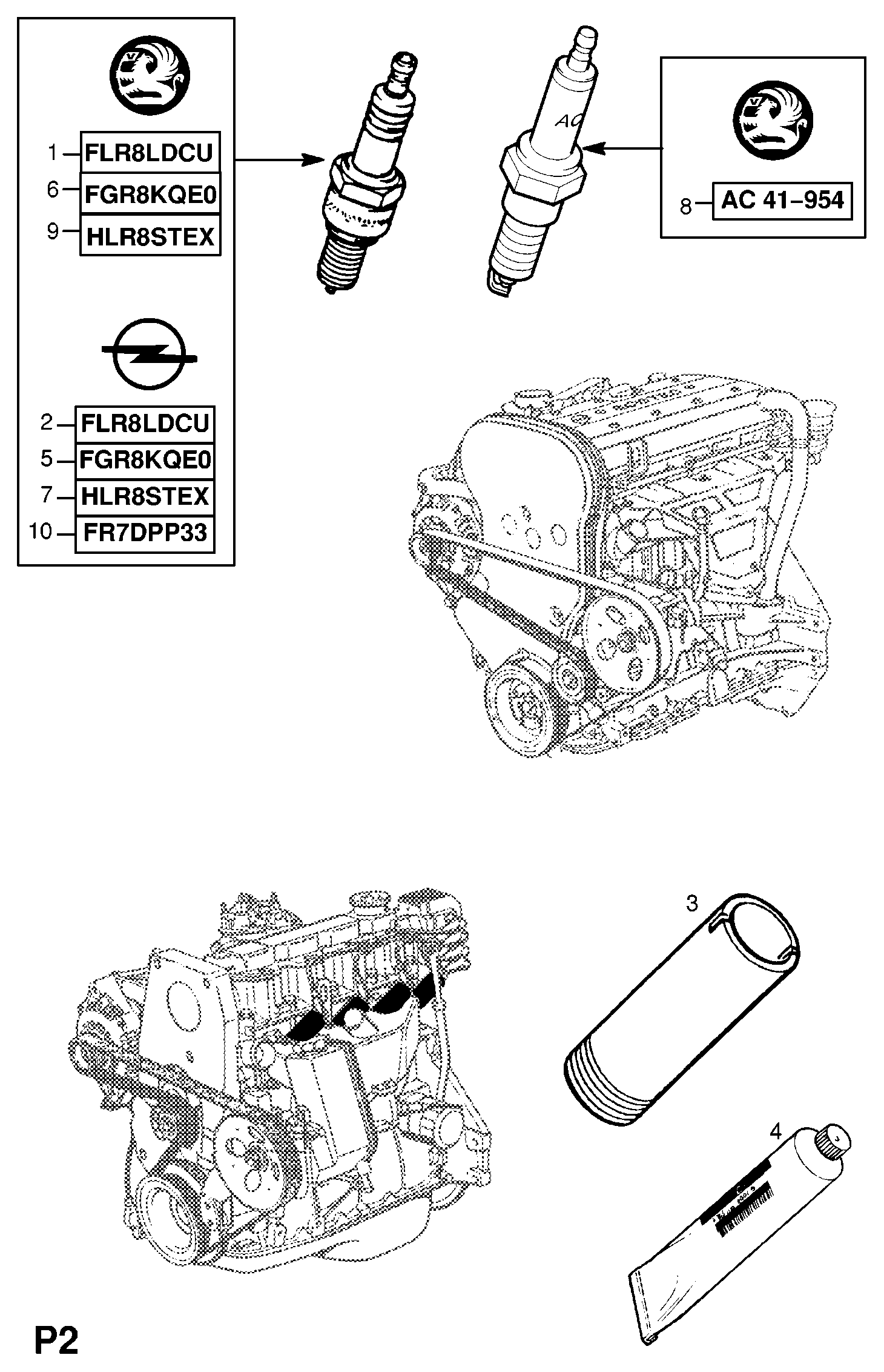 Opel 12 14 011 - Tändstift xdelar.se