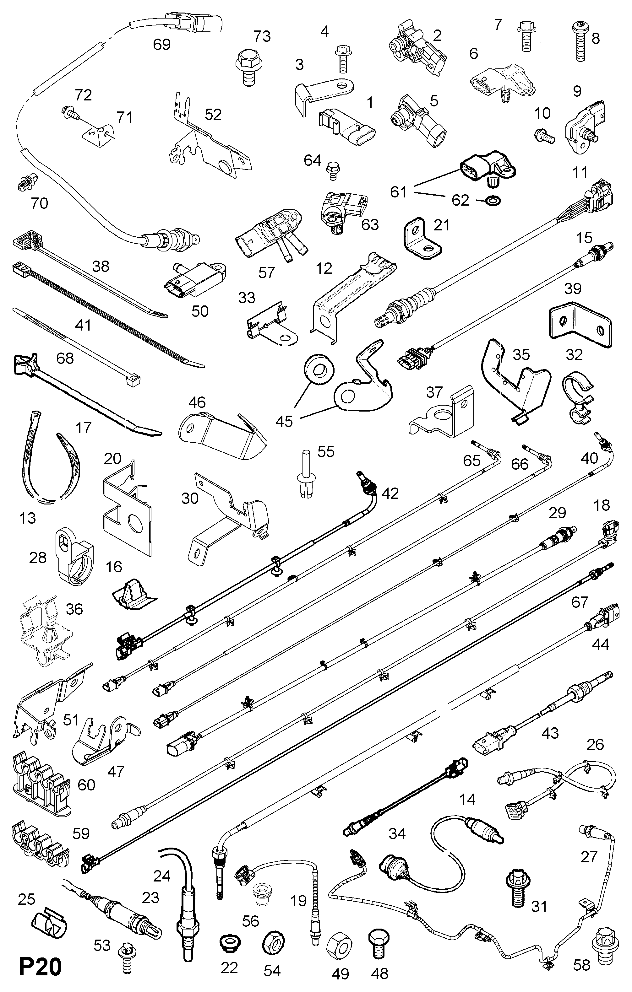 Vauxhall 86 27 15 - Sensor, avgastryck xdelar.se