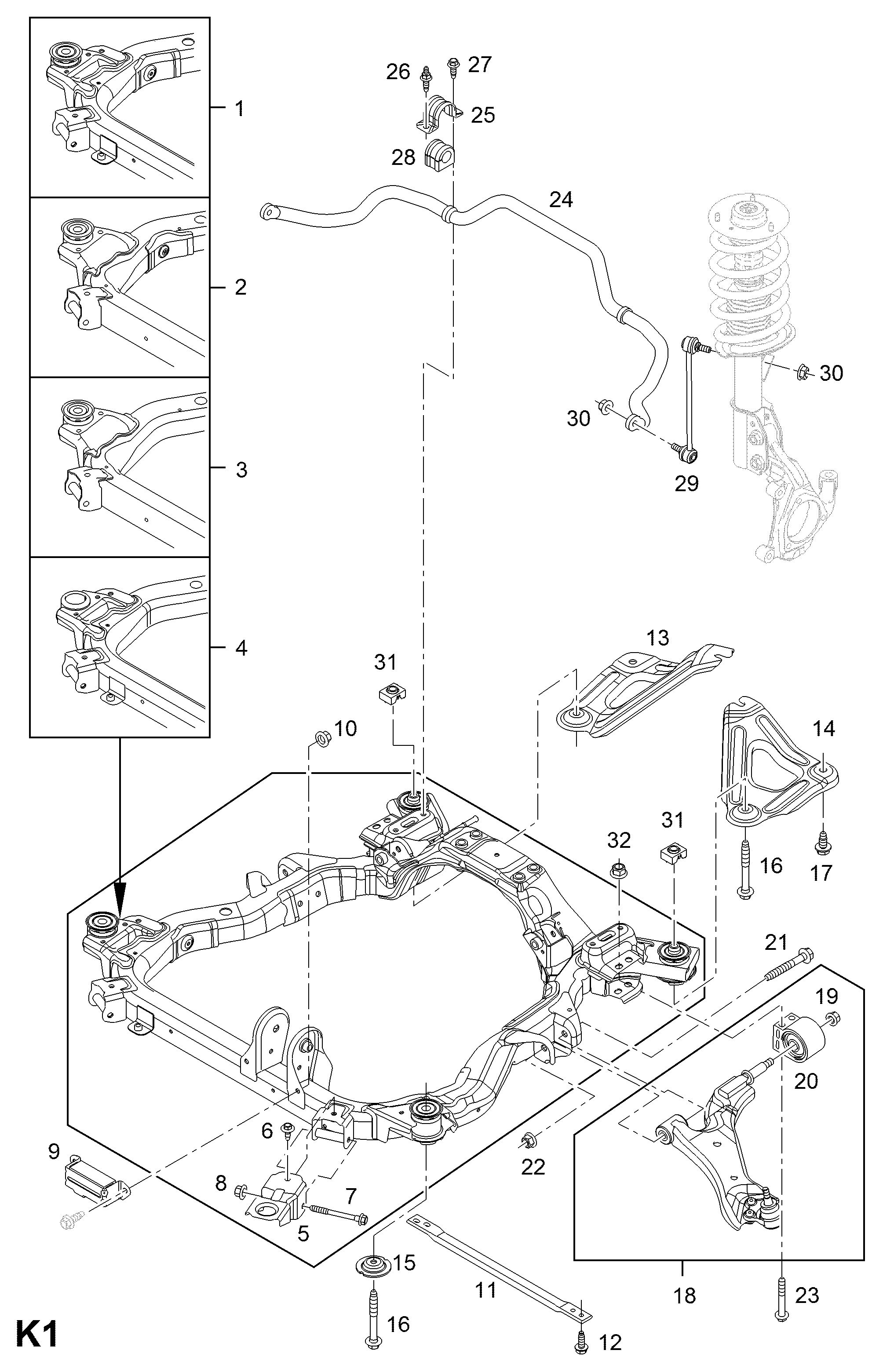 Opel 4817778 - Länkarm, hjulupphängning xdelar.se