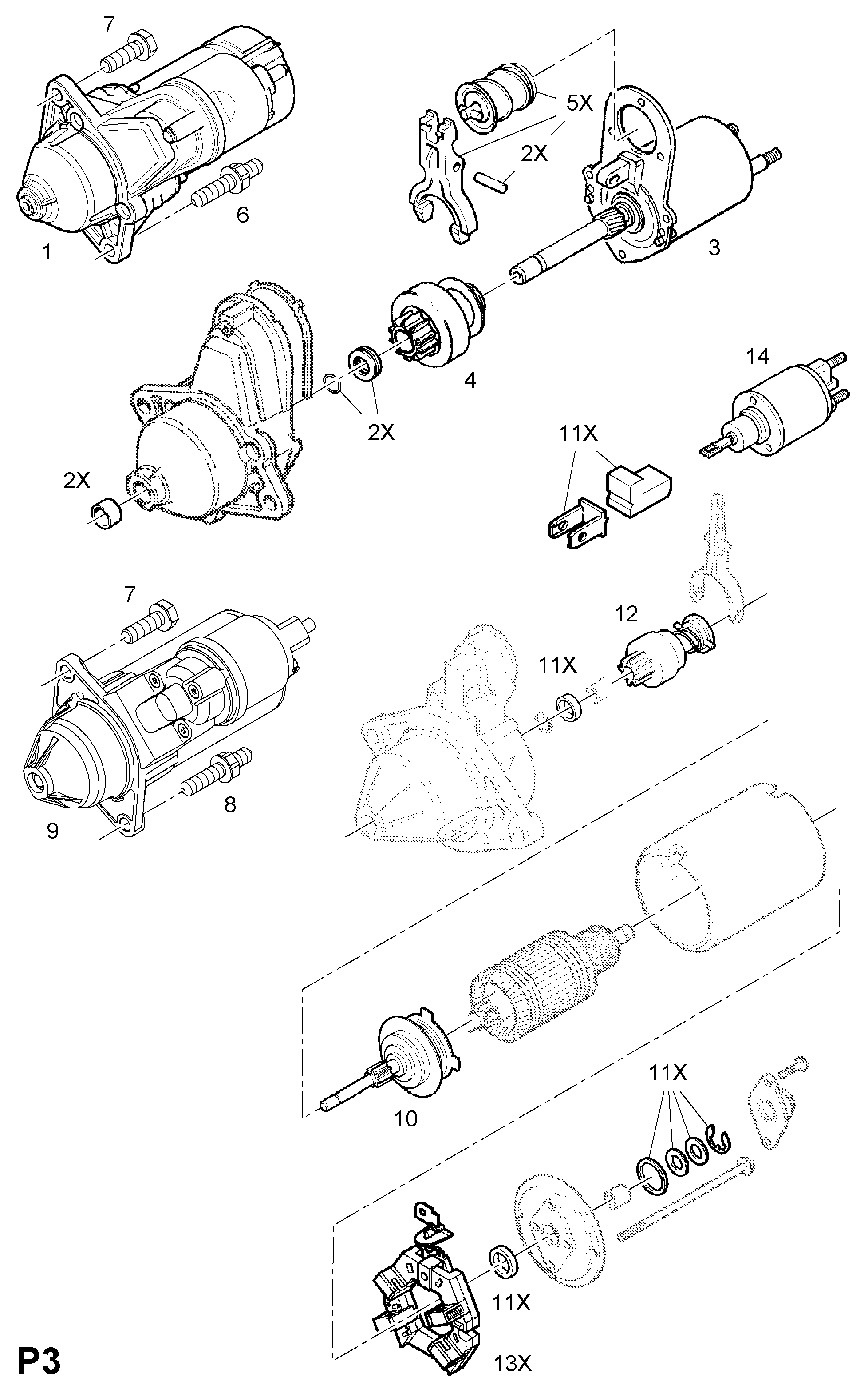 Opel 62 02 079 - Startmotor xdelar.se