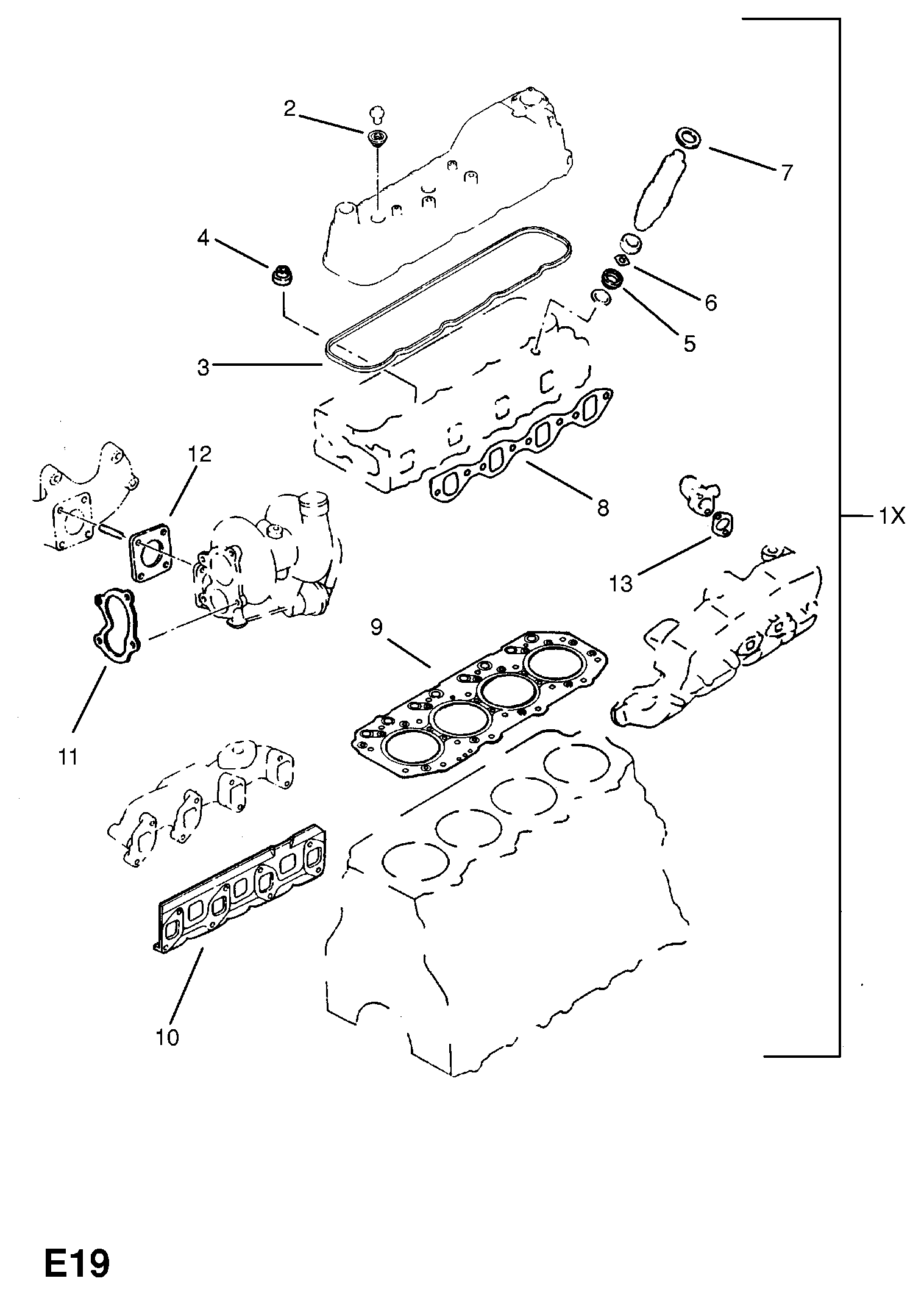 Opel 860817 - Packning, avgasrör xdelar.se